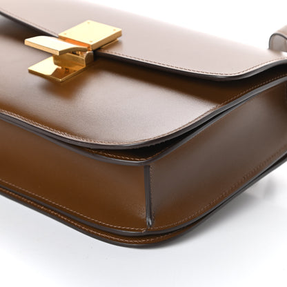 Celine Box Calfskin Medium Classic Box Flap Bag Camel 9 of 10