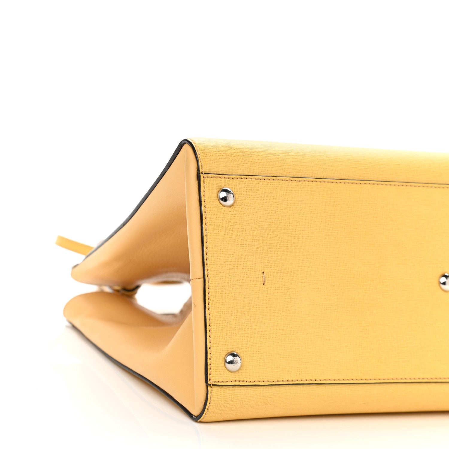 Fendi Vitello Elite Flamingo Large 3Jours Tote Giallo Alchemy 8 of 14