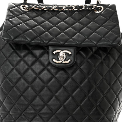 Chanel Lambskin Quilted Large Urban Spirit Backpack Black 8 of 11