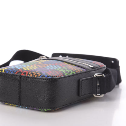 Gucci GG Supreme Monogram Psychedelic Messenger Bag Black 9 of 12