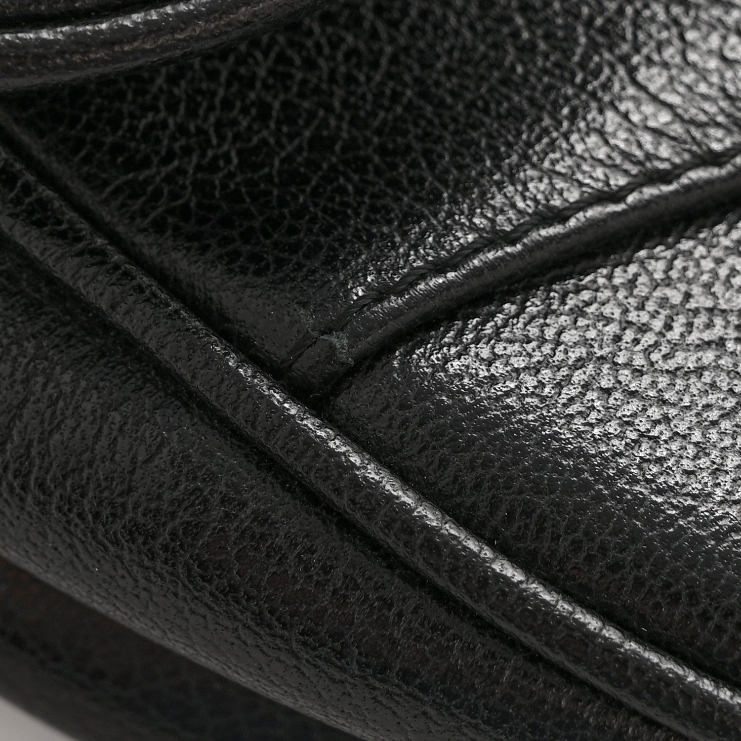 Christian Dior Shiny Goatskin  Saddle Bag Black 16 of 16