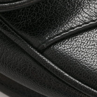 Christian Dior Shiny Goatskin  Saddle Bag Black 16 of 16