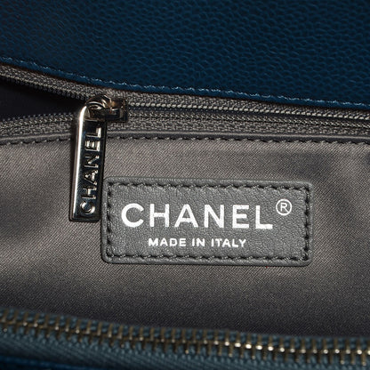 Chanel Caviar Grand Shopping Tote GST Dark Blue 6 of 8