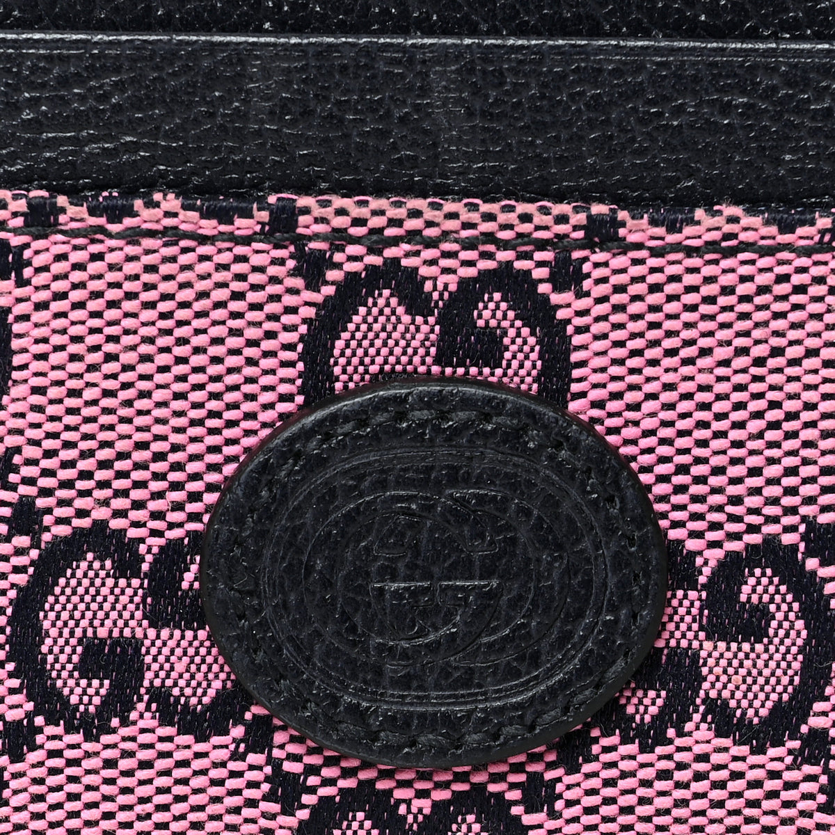 Monogram Multicolor Retro Interlocking G Card Holder Pink Blue