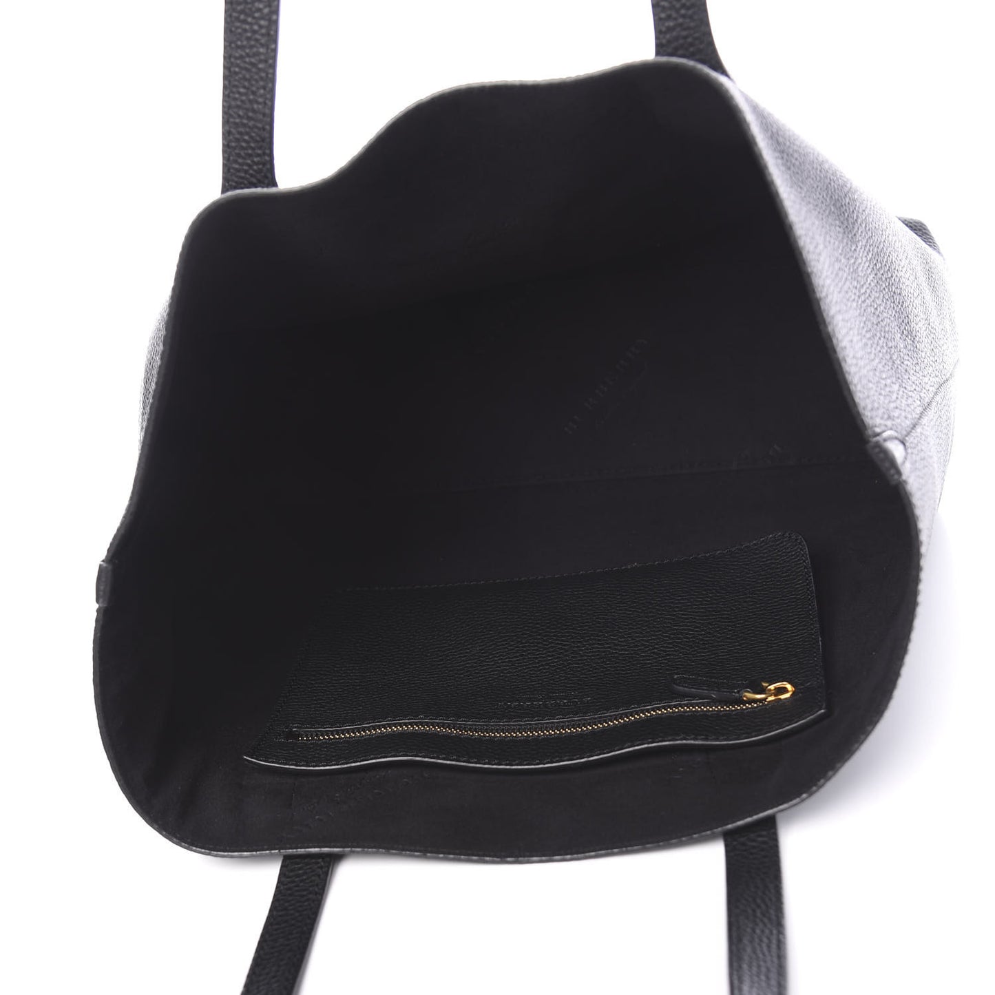 Grainy Calfskin Remington Tote Black