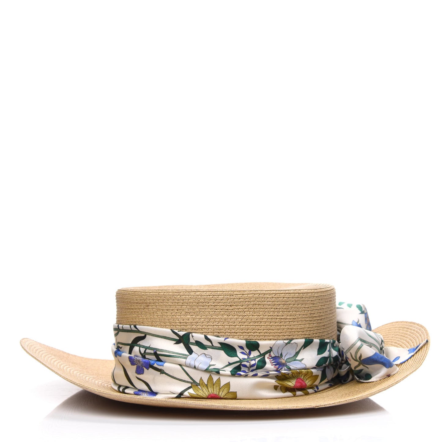 Woven Rope Straw New Flora Alba Hat XS White