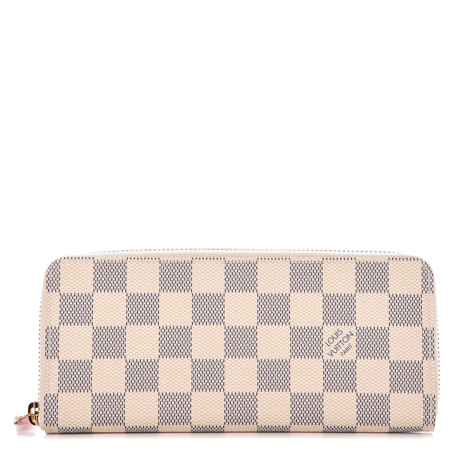 Louis Vuitton Damier Azur Clemence Wallet Rose Ballerine 1 of 8