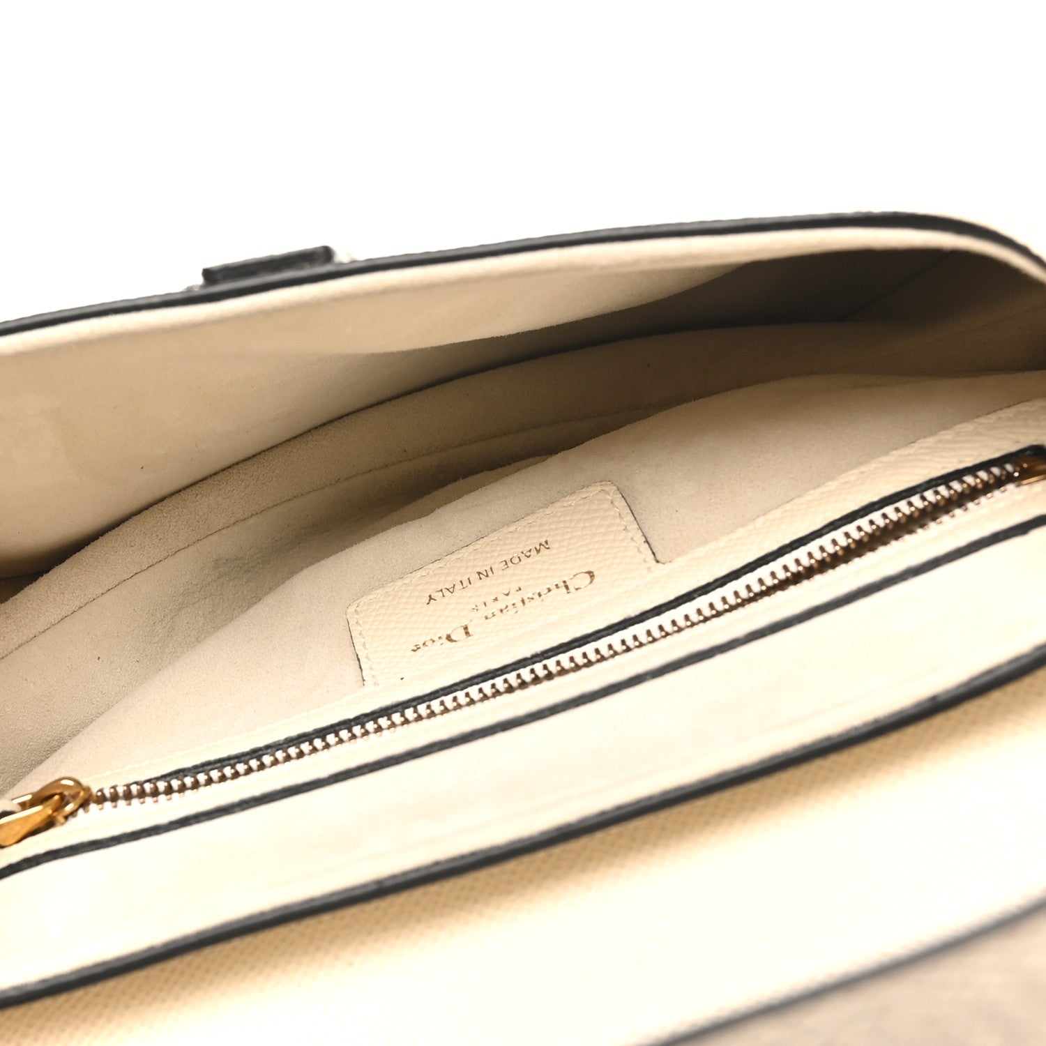 Christian Dior Grained Calfskin Saddle Bag With Strap Latte 5 of 11