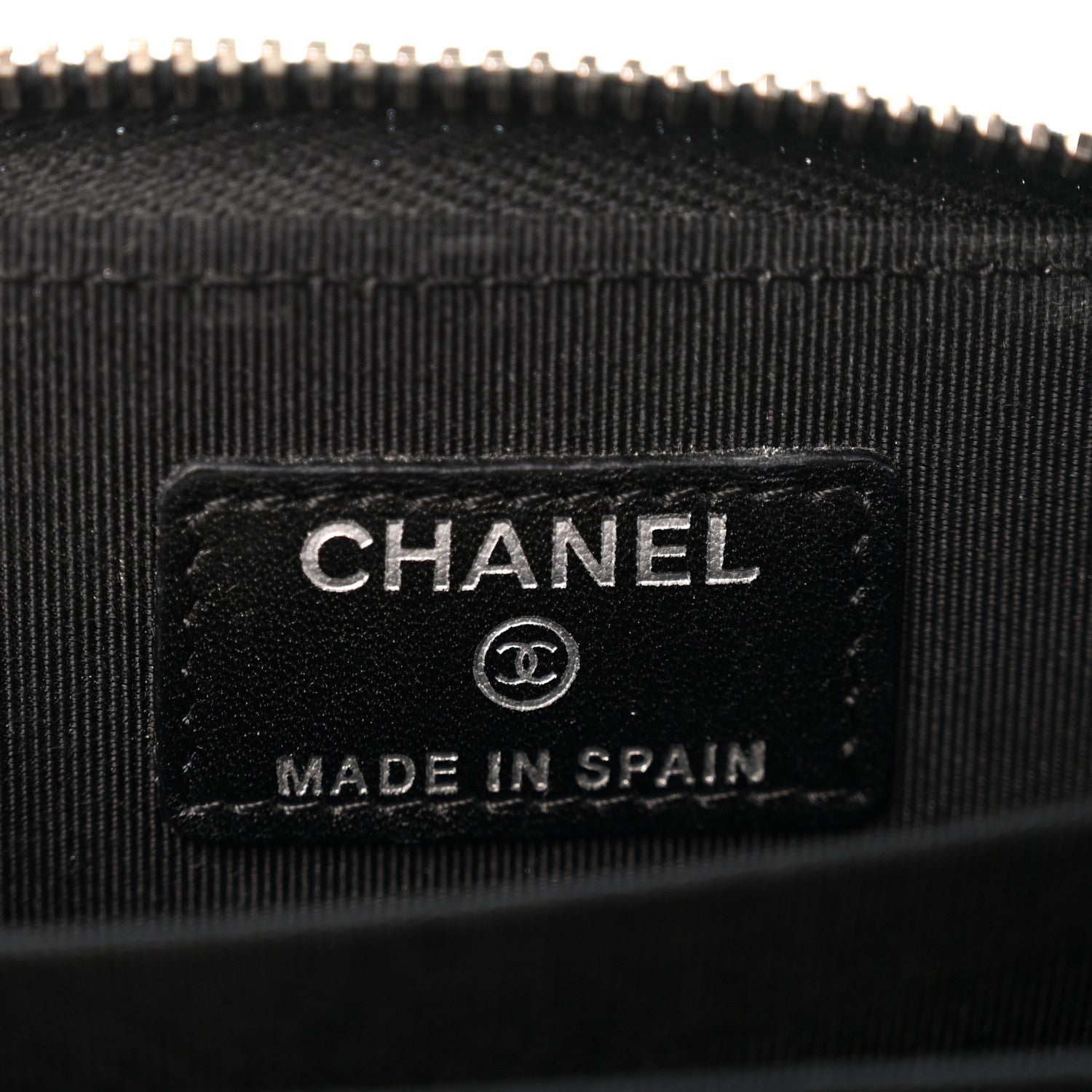 Chanel Patent Calfskin Quilted Zip Coin Purse Black 6 of 10