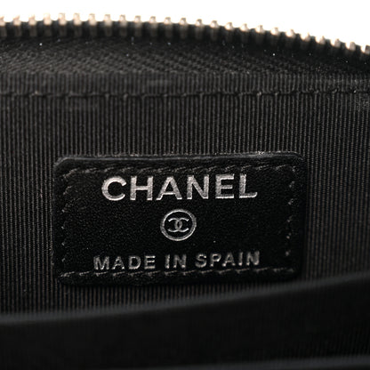 Chanel Patent Calfskin Quilted Zip Coin Purse Black 6 of 10