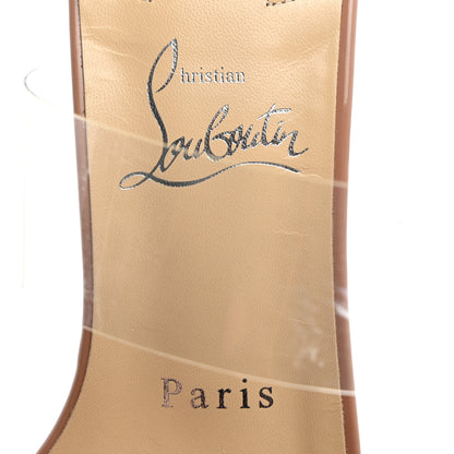 Christian Louboutin Patent PVC Just Nothing 85 Slide Sandals 37 Nude 6 of 7