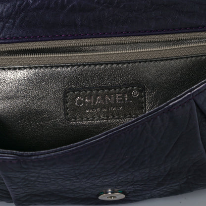 Chanel Distressed Lambskin Lady Braid Flap Dark Purple 6 of 10