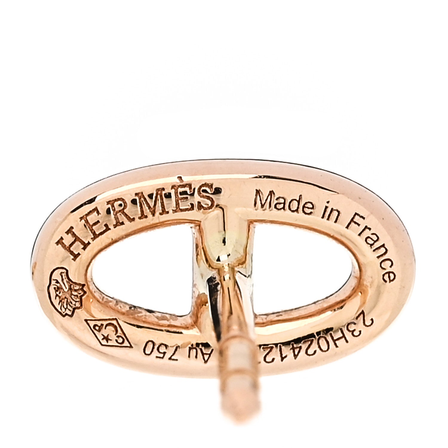 Hermes 18K Rose Gold TPM Farandole Stud Earrings 4 of 5