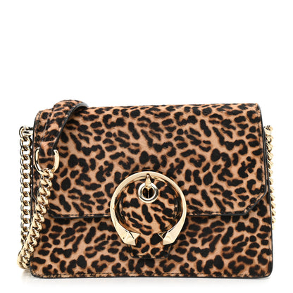 Jimmy Choo Pony Hair Leopard Print Madeline Shoulder Bag Natural Mix 1 of 7