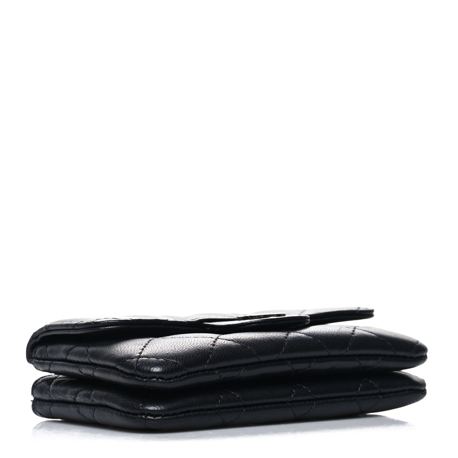 Chanel Lambskin Quilted Zip Card Holder Black 4 of 10