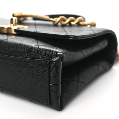 Chanel Caviar Quilted Mini Bracelet On Chain Flap Black 10 of 11