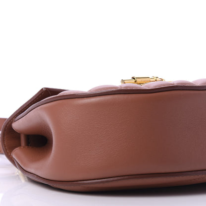 Chloe Calfskin Quilted Mini Drew Bijou Shoulder Bag Chestnut Brown 9 of 11