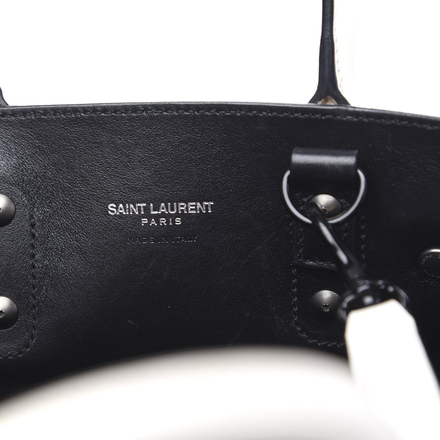 Grained Calfskin Nano Sac De Jour Porcellana Black
