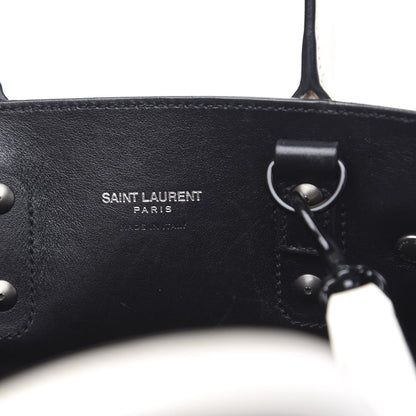Saint Laurent Grained Calfskin Nano Sac De Jour Porcellana Black 7 of 11