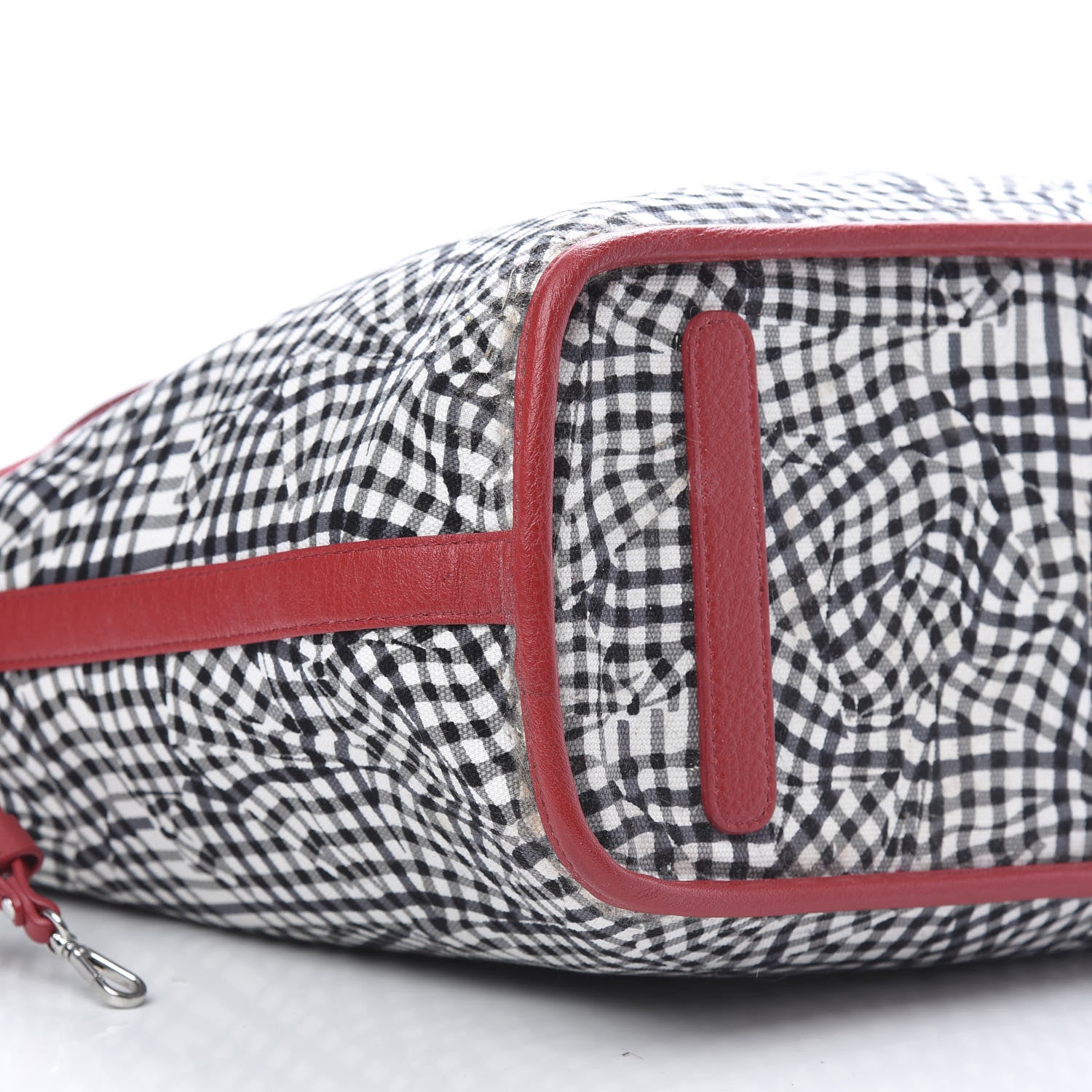 MCM Visetos Medium Liz Reversible Shopper Tote Ruby Red 13 of 17