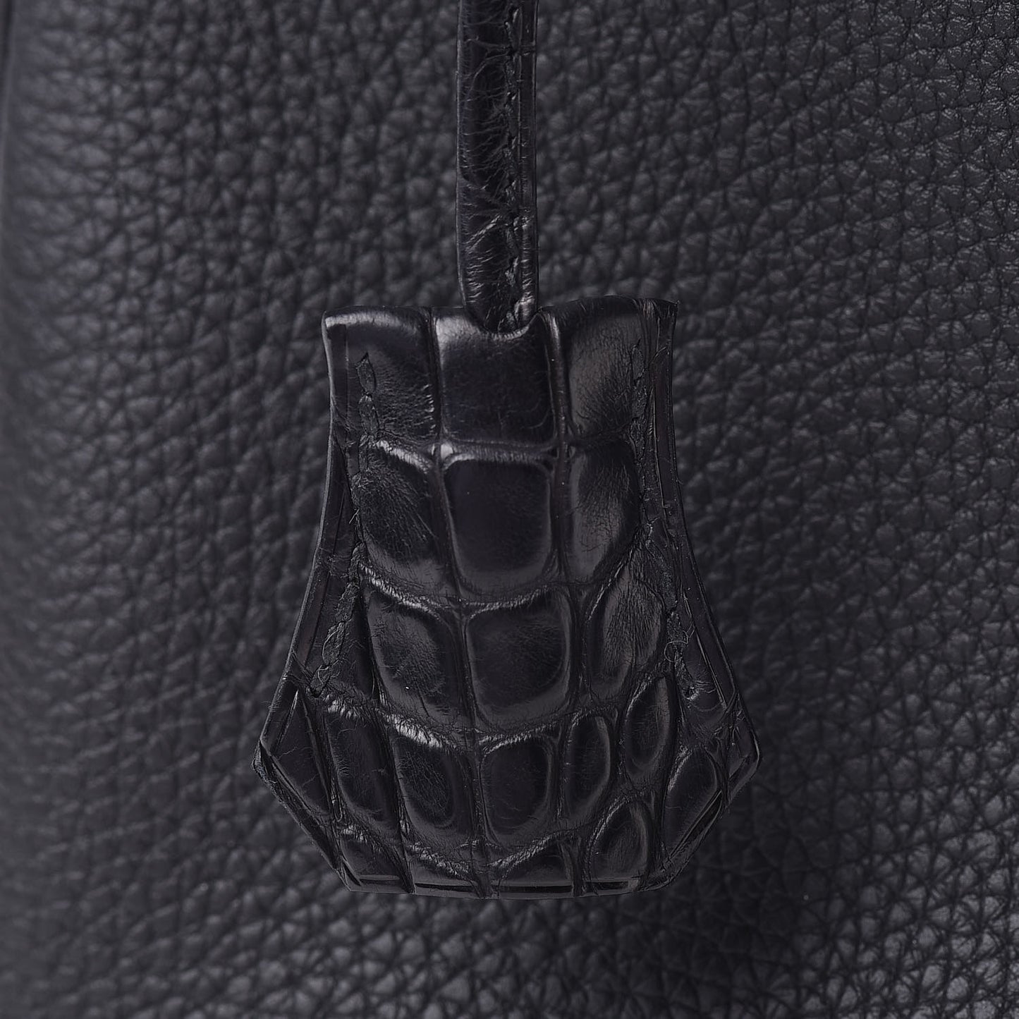 Togo Matte Alligator Birkin Touch 30 Black