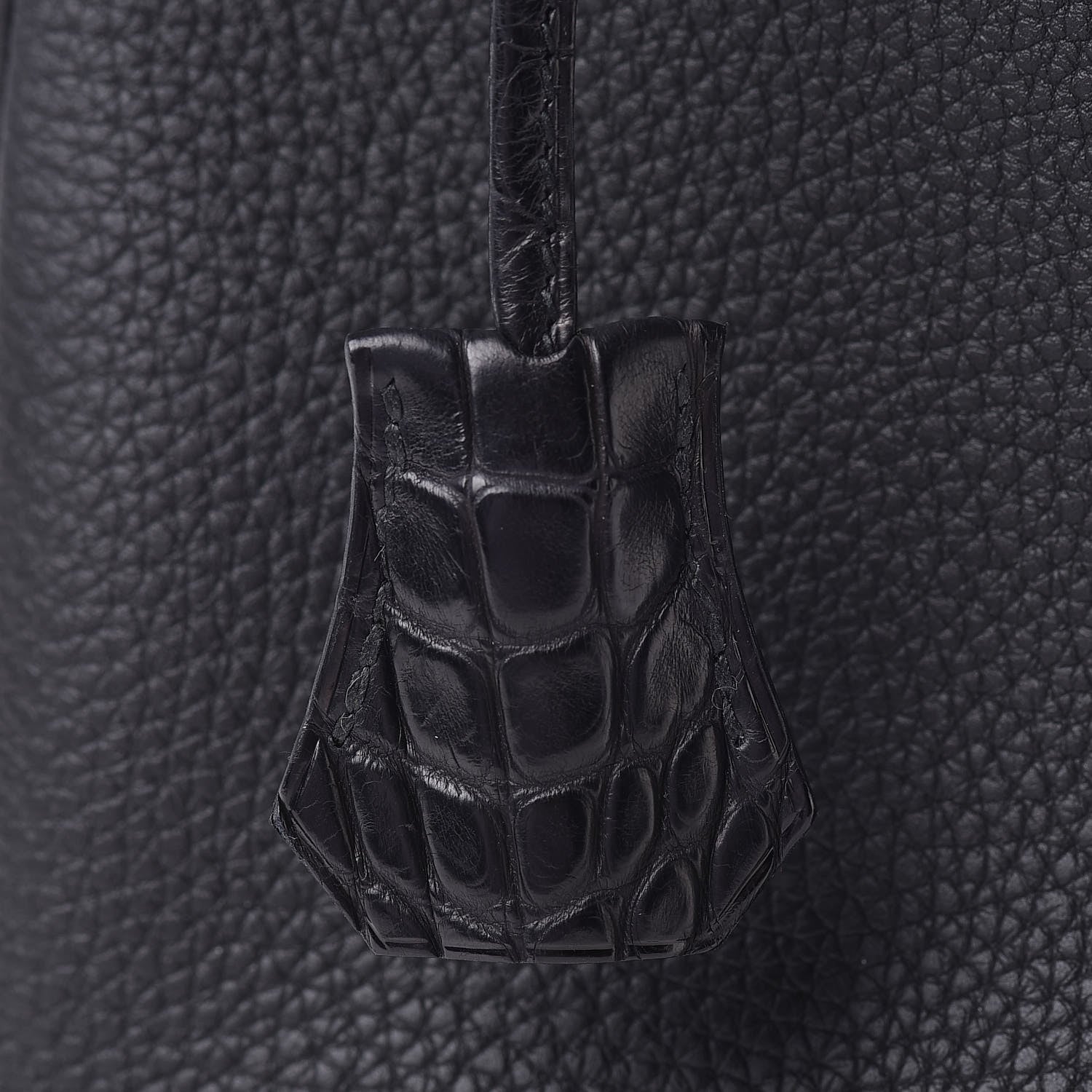 Hermes Togo Matte Alligator Birkin Touch 30 Black 34 of 40