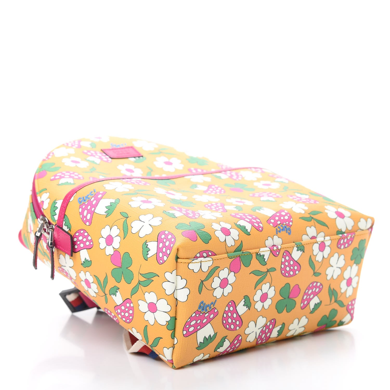 Gucci Canvas Childrens Flower Mushroom Print Backpack 3 of 9