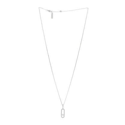 Messika 18K White Gold Diamond LM Move Uno Pave Pendant Necklace 3 of 5