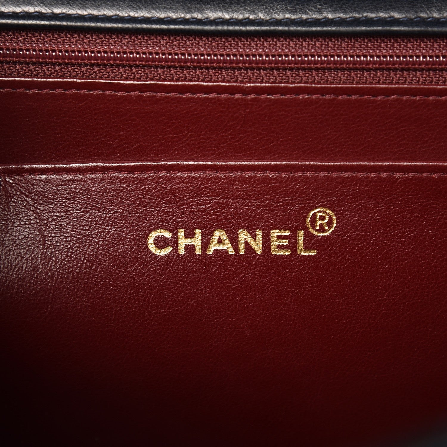 Chanel Lambskin Quilted XL Jumbo Single Flap Navy 6 of 9