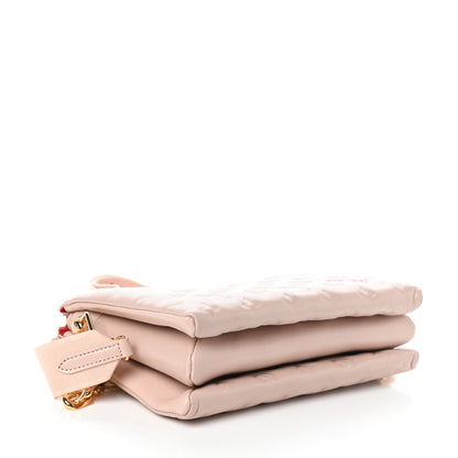 Louis Vuitton Lambskin Embossed Monogram Fall In Love Coussin PM Dragée Light Pink 4 of 9