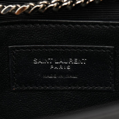 Saint Laurent Grain De Poudre Small Monogram Kate Satchel Black 7 of 10