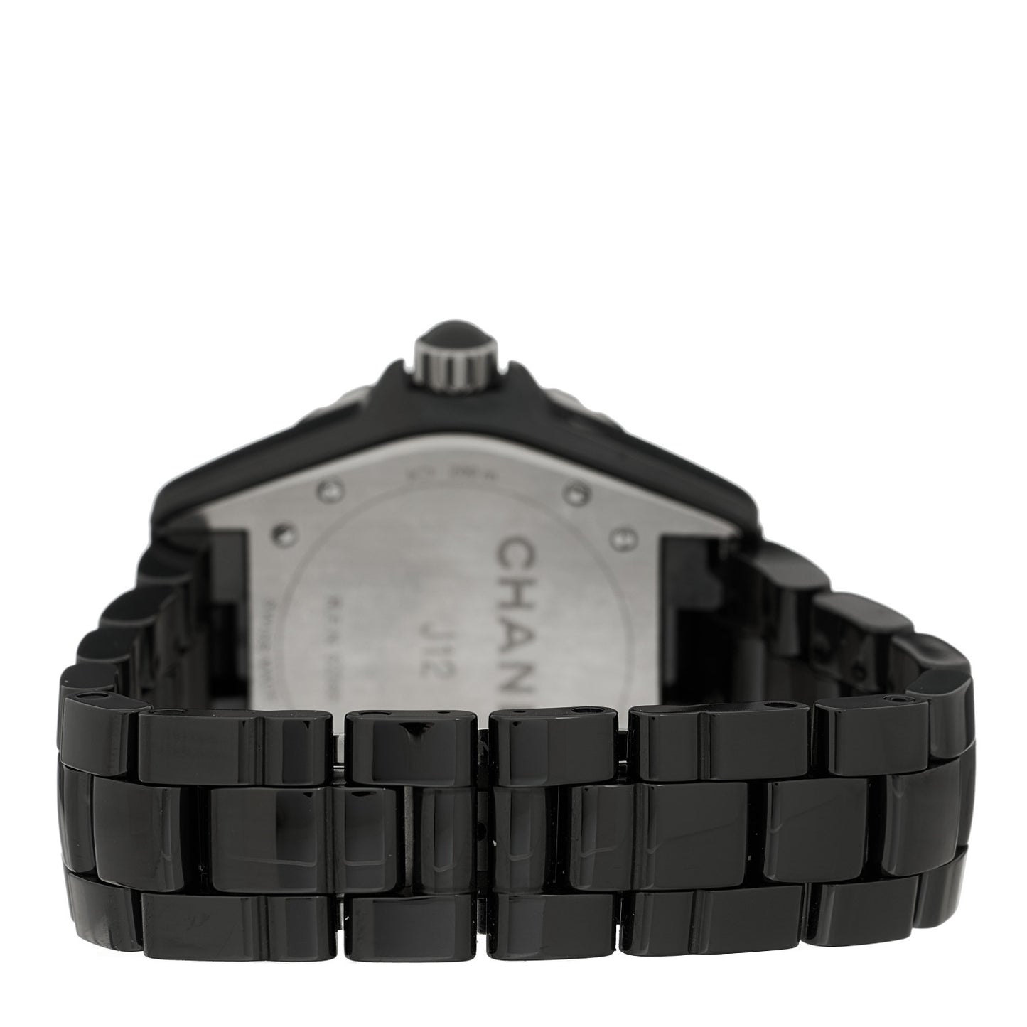 Stainless Steel Ceramic Diamond 38mm J12 Automatic Watch Black