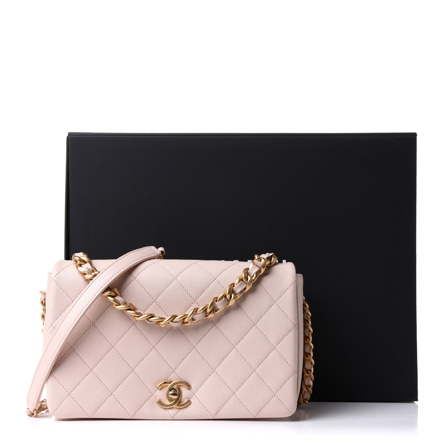Chanel Caviar Quilted Medium Fashion Therapy Flap Beige 12 of 12