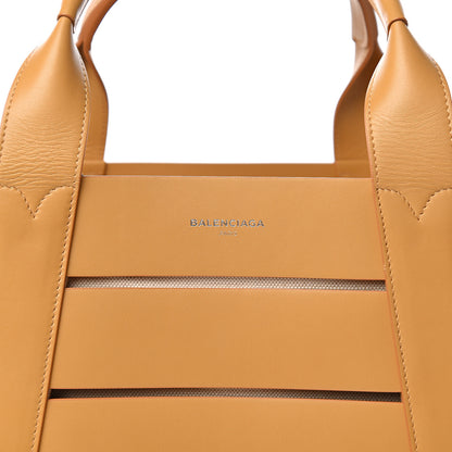 Balenciaga Calfskin Canvas Cutout Tote Sand 14 of 15