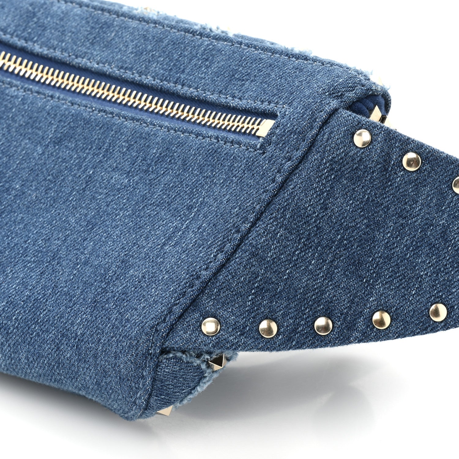 Valentino Garavani Denim Rockstud Spike Belt Bag Denim 9 of 11