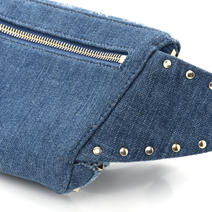 Valentino Garavani Denim Rockstud Spike Belt Bag Denim 9 of 11
