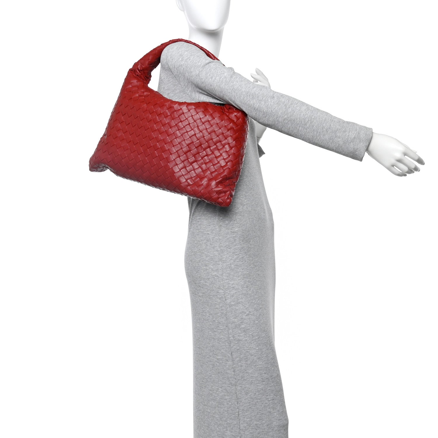 Bottega Veneta Calfskin Intrecciato Small Hop Rosewood 2 of 11