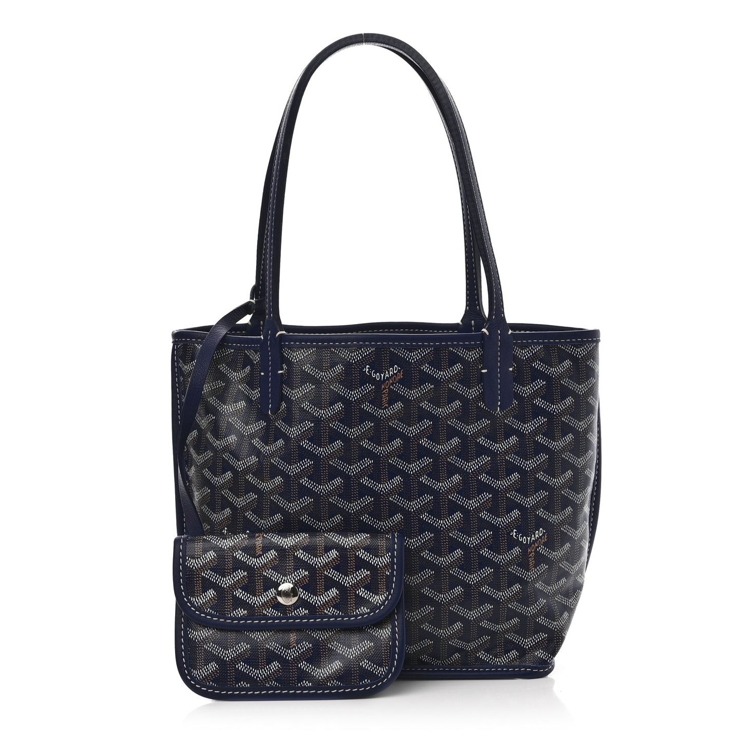 Goyardine Reversible Mini Anjou Navy