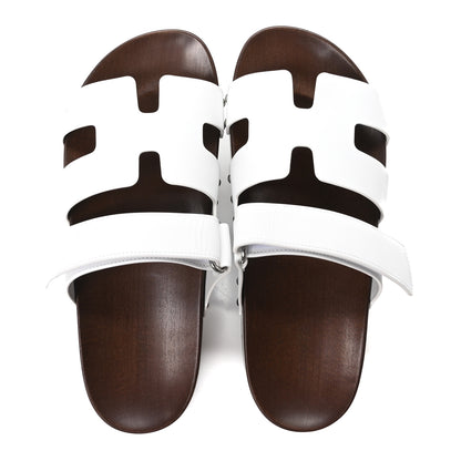 Hermes Calfskin Womens Kos Clog 39 White 2 of 10