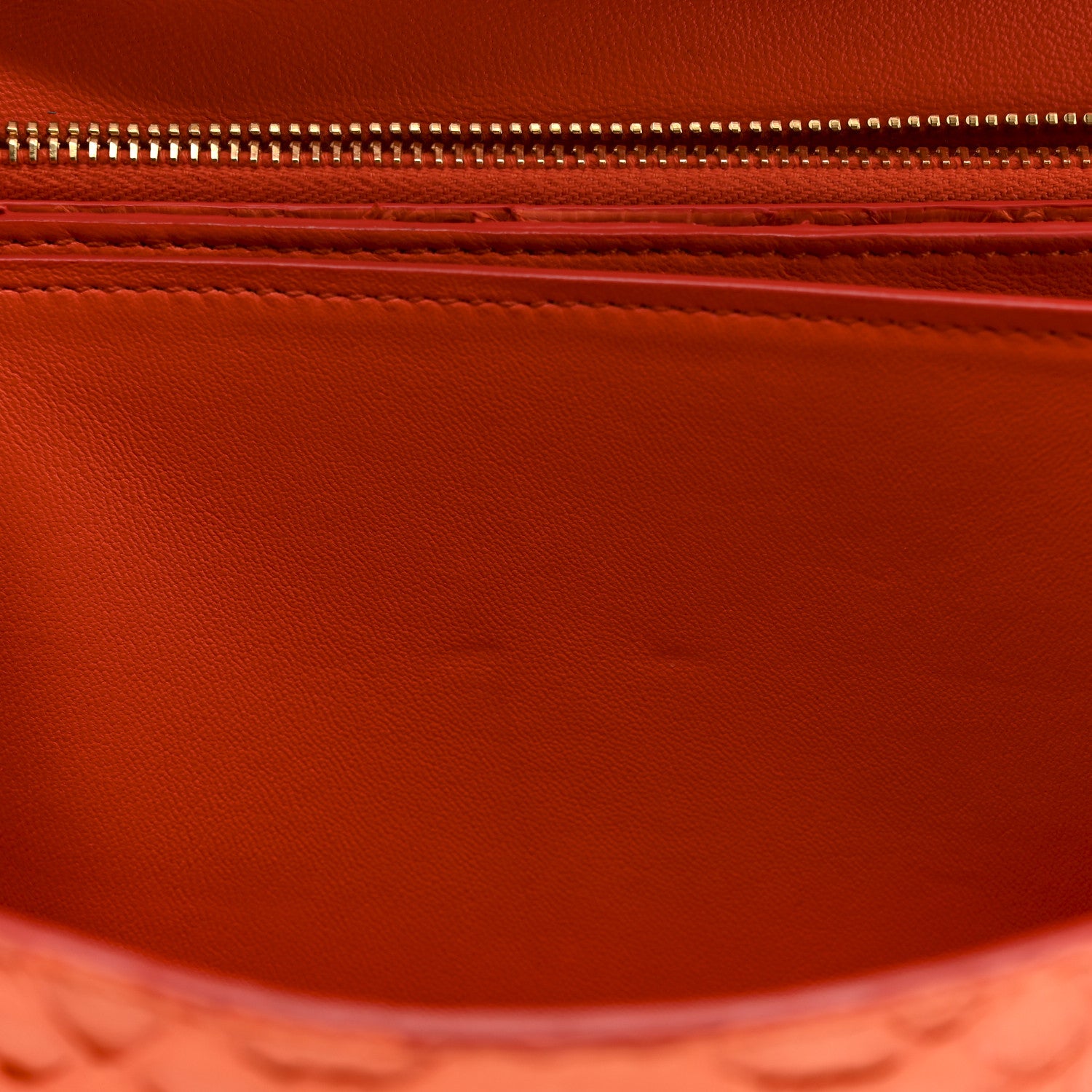 Celine Snakeskin Classic Box Flap Orange 24 of 24