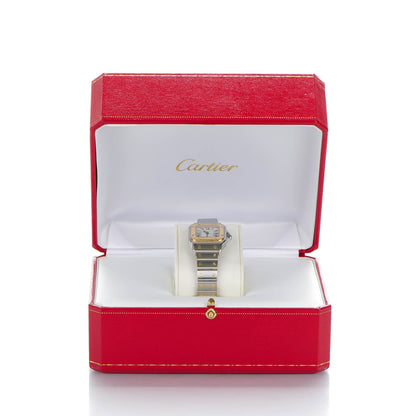 Cartier Stainless Steel 18K Yellow Gold 24mm Santos De Cartier Galbee Automatic Watch 8 of 8