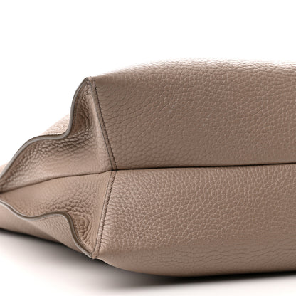 Tom Ford Pebbled Calfskin Alix Padlock Zip Hobo Bag Taupe 8 of 9