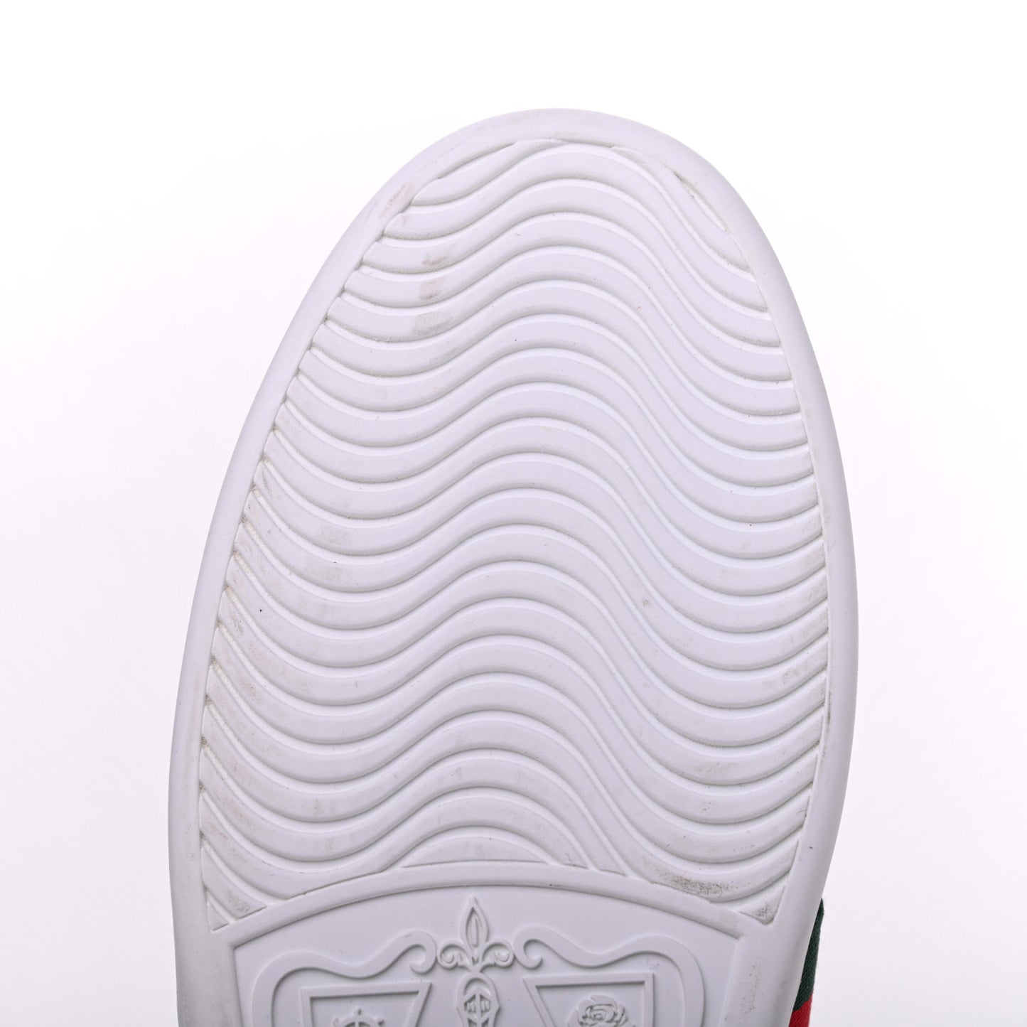 Calfskin Web Bee Embroidered Womens Ace Sneakers 39.5 White Green