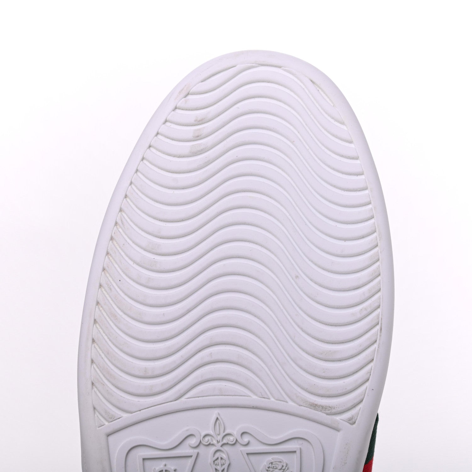 Gucci Calfskin Web Bee Embroidered Womens Ace Sneakers 39.5 White Green 10 of 13