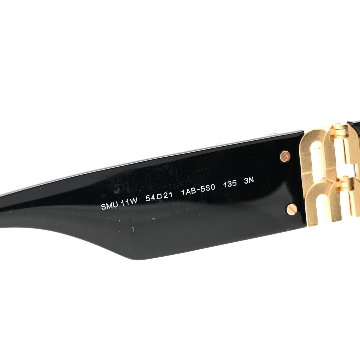 Acetate Oval Glimpse Sunglasses SMU11W Black