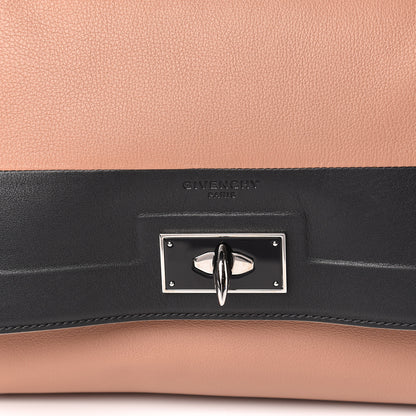 Givenchy Grained Calfskin Small Bi-Color Shark Lock Satchel Old Pink Black 11 of 11