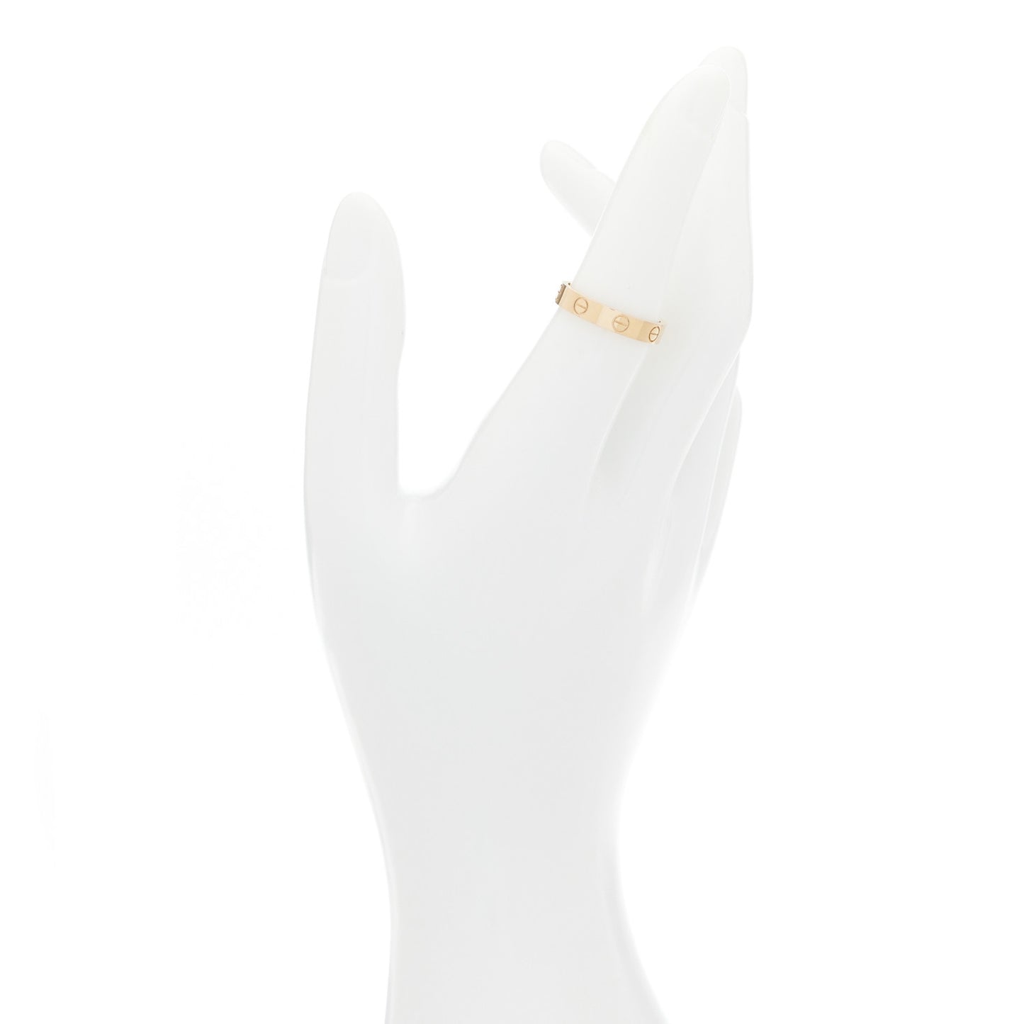 18K Pink Gold 3.5mm LOVE Wedding Band Ring 53 6.25