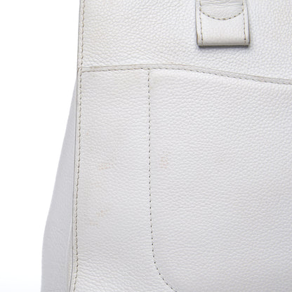 Chanel Grained Calfskin Small Neo Executive Shopper Tote White 11 of 12