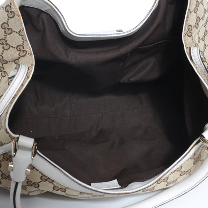 Gucci Monogram D Gold Large Hobo White 8 of 8