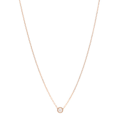 Cartier 18K Pink Gold Diamond LM D'Amour Pendant Necklace 1 of 4